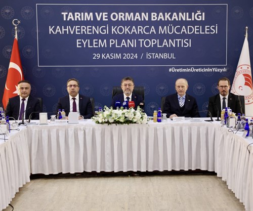 Sayın Valimiz, Tarım ve Orman Bakanı Sayın Yumaklı Başkanlığında Düzenlenen Kahverengi Kokarca Böceği ile Mücadele Eylem Planı Toplantısına Katıldı